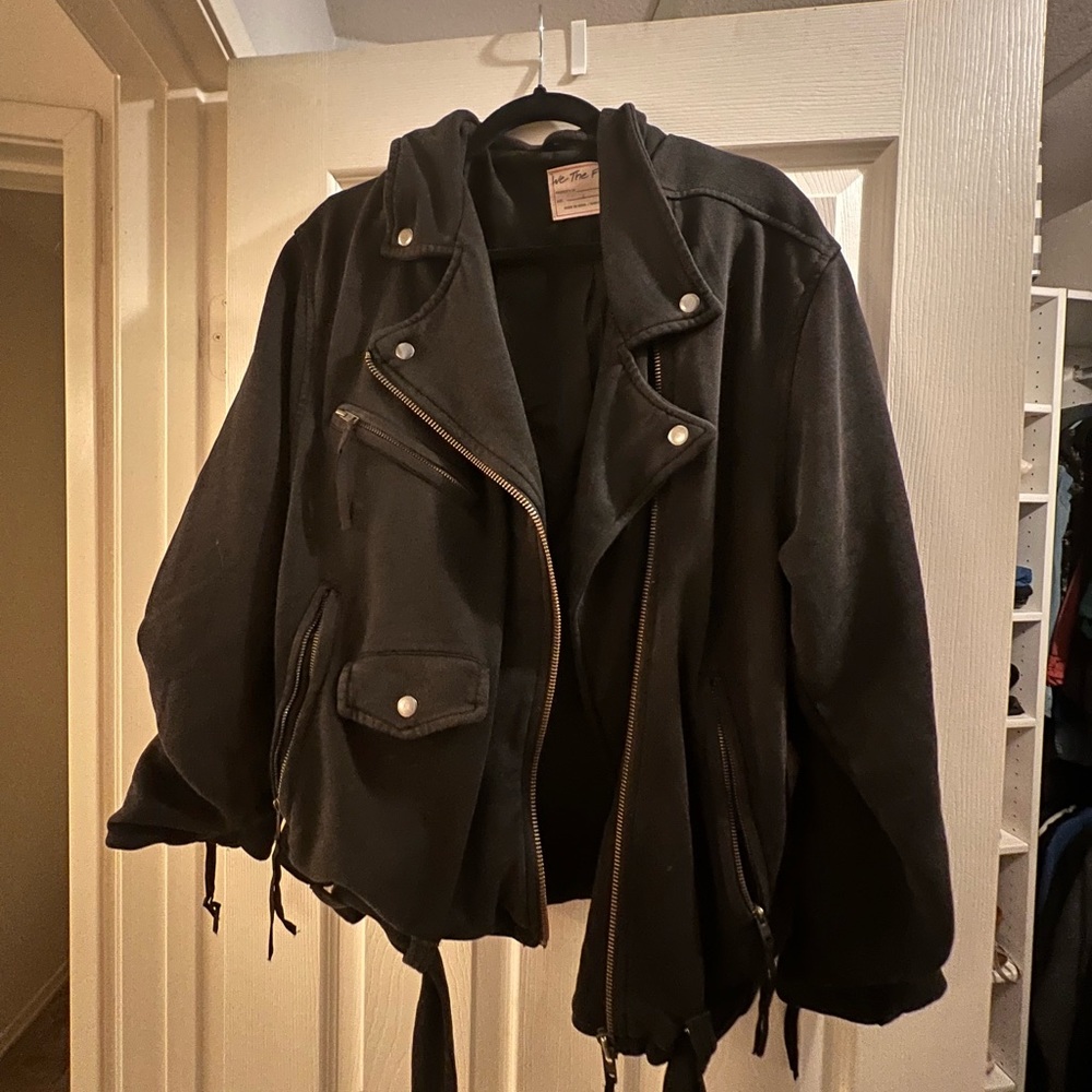 Free People Women's Rebel Rebel Knit Moto Jacket